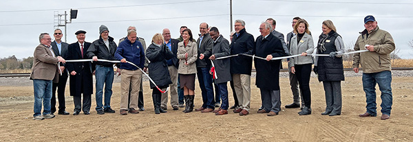 Photo: Ribbon cutting for the Willmar Wye project.